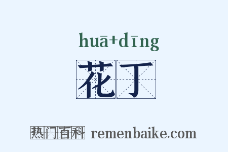 花丁是什么意思的图片